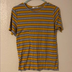 Mustard Yellow Striped Shirt